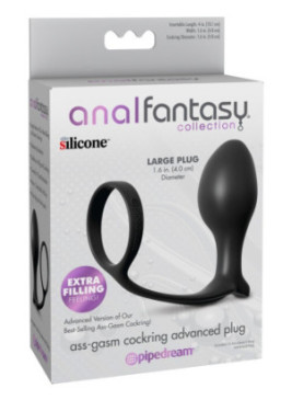 Ass-Gasm Cock Ring Advanced Plug